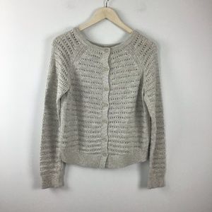 Anthropologie Sweaters - Anthropologie Moth Button Back Hi/Low Cream Sweate Anthropologie Sweaters - Anthropologie Moth Button Back Hi/Low Cream Sweate